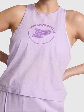 Victoria's Secret PINK Lavender Logo Tank Top